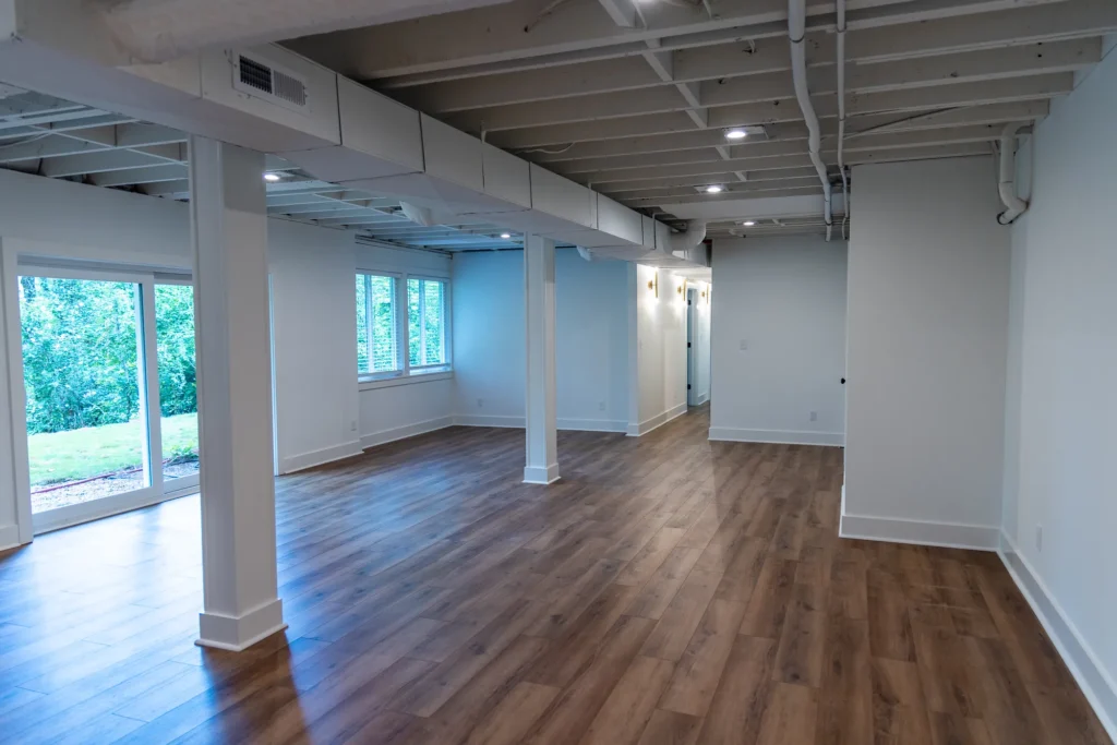 modern basement remodeling in birmingham al with little cahaba construction